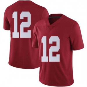 NCAA Youth Alabama Crimson Tide #12 Logan Burnett Stitched College Nike Authentic No Name Crimson Football Jersey WG17P40EQ